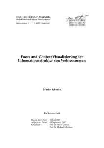 Focus-and-Context Visualisierung der Informationsstruktur von