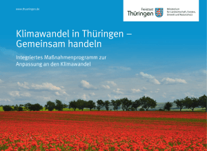 Klimawandel in Thüringen - Gemeinsam handeln