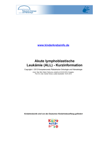 Akute lymphoblastische Leukämie (ALL)