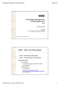 KMB – XML und Information