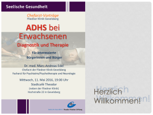 ADHS bei Erwachsenen - Theodor Fliedner Stiftung