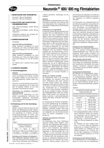 Neurontin® 600/ 800 mg Filmtabletten