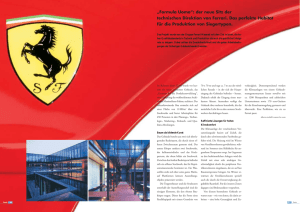 „Formula Uomo“: der neue Sitz der technischen Direktion von Ferrari