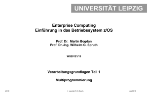Multiprogrammierung - z/OS und OS/390