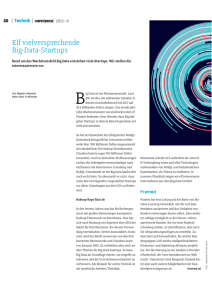 Elf vielversprechende Big-Data