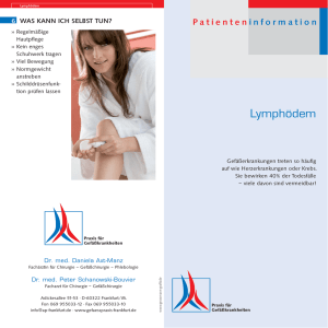Lymphödem - Praxis für Gefäßkrankheiten