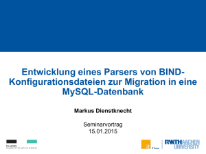 Entwicklung eines Parsers von BIND