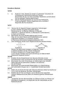 Grundkurs Alkohole 1975/V 3. a) Butanol-(1) bzw. Butanol