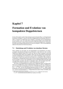 Kapitel 7 Formation und Evolution von kompakten Doppelsternen