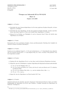 Ubungen zur Informatik III im WS 02/03 Blatt 12