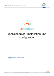 JobScheduler - Installation Guide - SOS