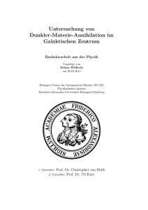 Untersuchung von Dunkler-Materie-Annihilation im Galaktischen