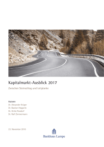 Kapitalmarkt-Ausblick 2017