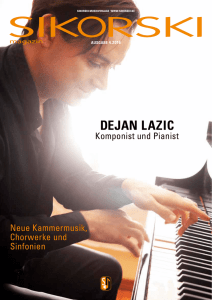 Dejan Lazić/Neue Kammermusik, Sinfonien
