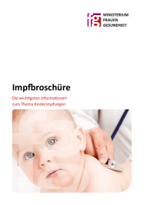 Impfbroschüre – die wichtigsten Informationen zum Thema