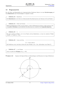 13 Trigonometrie