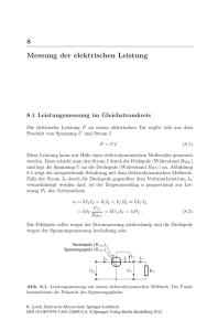 8 Messung der elektrischen Leistung