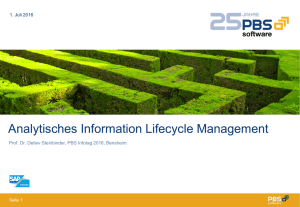 Analytisches Information Lifecycle Managment