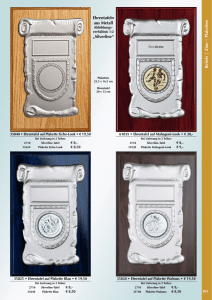 Reliefs | Zinn | Plaketten Ehrentafeln aus Metall „Silverline“