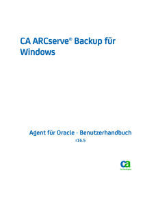 CA ARCserve Backup für Windows