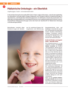 Pädiatrische Onkologie – ein Überblick