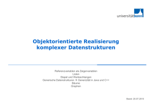 Objektorientierte Realisierung komplexer Datenstrukturen - SE-Wiki