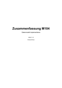 Zusammenfassung M104 - Blog von Emanuel Duss