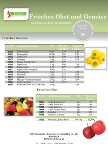 Frisches Obst und Gemüse - NFS Nordischer Food Service GmbH
