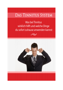 Das Tinnitus System - krankheiten