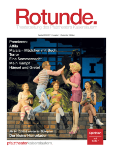 Rotunde September - Oktober 2016 - Pfalztheater