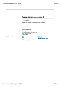 PM II V2 Customer Relationship Management - DEUTSCH V2