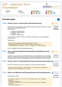 sJF – saascom Java Foundation