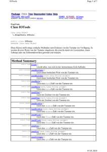 Class IOTools Method Summary - Grundkurs Programmieren in Java