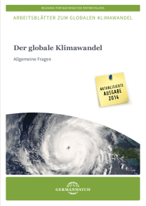 Der globale Klimawandel - Allgemeine Fragen