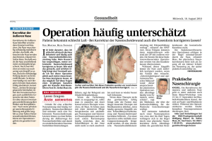 Operation häufig unterschätzt - Plastische Gesichtschirurgie Hessen