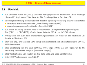 3.1¨Uberblick - Fachbereich Informatik und Informationswissenschaft