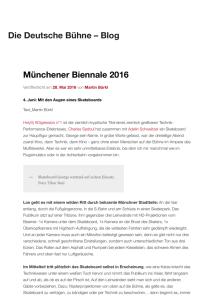 Münchener Biennale 2016 Die Deutsche Bühne – Blog