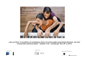 „‚Duo con Piano` ist zweifellos ein wunderbares Stück, mit einem