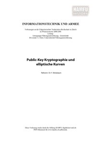 Public-Key Kryptographie und elliptische Kurven