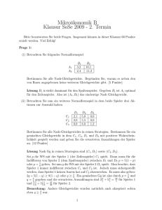 Klausur 2009, 2. Termin Lösungen