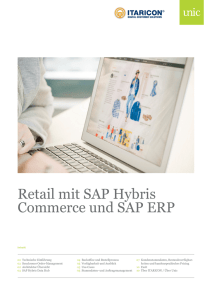 Order-Management SAP Hybris Commerce - SAP ERP