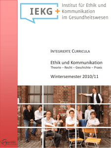 Ethik und Kommunikation - Universität Witten/Herdecke