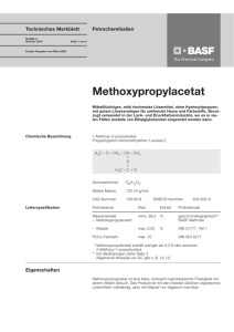 Methoxypropylacetat - Alkohole und Lösemittel BASF