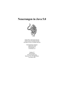 Neuerungen in Java 5.0