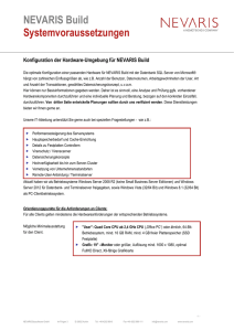 NEVARIS Build Systemvoraussetzungen anschauen