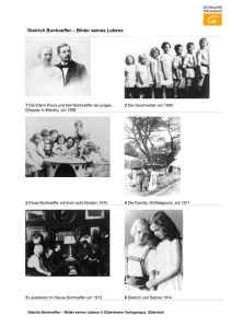 Dietrich Bonhoeffer – Bilder seines Lebens