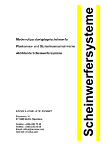 Scheinwerfersysteme Zusammengefaßt PDF Datei