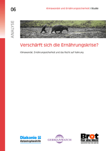 Verschärft sich die Ernährungskrise?