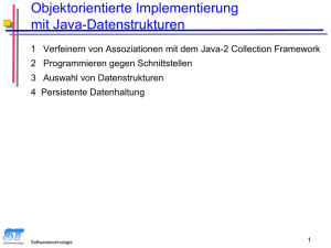 Objektorientierte Implementierung mit Java