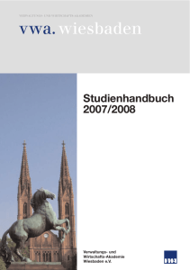 Studienhandbuch VWA Wiesbaden 2007/2008